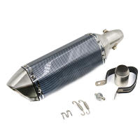 Silenciador De Moto De Fibra De Carbono 51mm Escape Ak Exhaust Universal Para CB400 Ninja250 MT09 Z800 Con Killer De DB - details 6