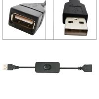 2 PCS Cable De Interruptor USB Con Extensión ON/OFF Para Luz De Mesa LED Y Auriculares Cable De Suministro De Energía Durable Adaptador Para Ventilador USB - details 3