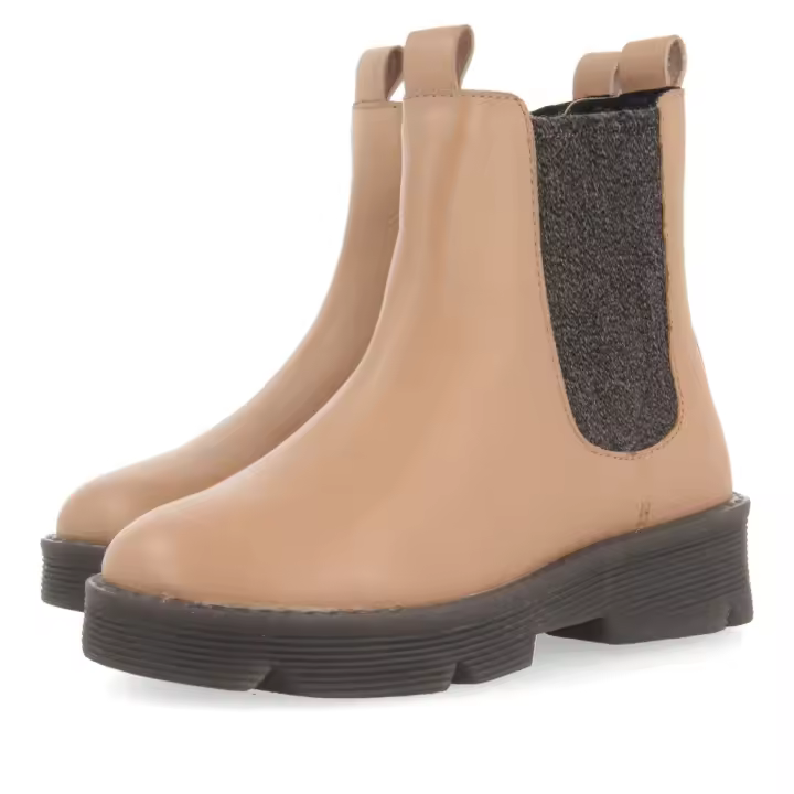 Gioseppo Botines de Piel Nude con Elástico Lateral para Niña Caledon - Básico - 1