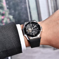 Reloj Mecánico Para Hombre PAGANI DESIGN 42MM NH39 Cristal De Zafiro Deportivo Resistente Al Agua Acero Inoxidable Pulsera De Goma Estilo Business - details 12