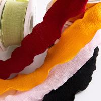 Cinta De Terciopelo Arrugada Para Decoración De Bouquet Y Flores 10 Yardas Ancho 4cm Ribbon De Poliéster Para Embalaje Y Adornos De Cabello - details 7