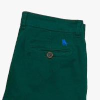 Pantalón chino S&C Verde en algodón elástico de colores Regular Fit - details 2