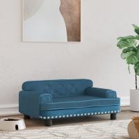 vidaXL Cama para perros de terciopelo 70x45x30 cm sofá para perros Color Azul,  Crema,  Gris claro y mas - details 0