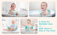 Asiento de Baño para Bebé con Forma Animal Ballena, Silla Baño Bebé con 4 Ventosas de Seguridad, Silla de Ducha para Bañera de bebé, Silla De Ducha Para Niños, Silla de baño antideslizante para bebé - details 1