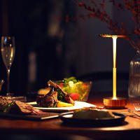 Lámpara De Mesa Recargable LED Con Interruptor Táctil Para Dormitorio Y Restaurante Luz De Escritorio USB-C Moderna Y Dimmable - details 13
