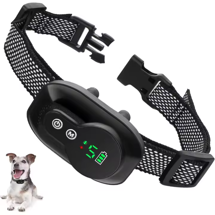 Collar Antiladridos para Perros, Recargable Collar Vibración Perros con Sensibilidad Ajustables, Automático Eficaz y Cómodo - 1
