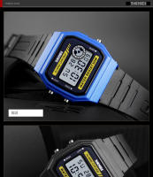 Reloj Deportivo Para Mujer SKMEI Moda Digital Resistente Al Agua Con Alarma Y Luz Trasera Pulsera De PU Reloj Feminino 1413 - details 8