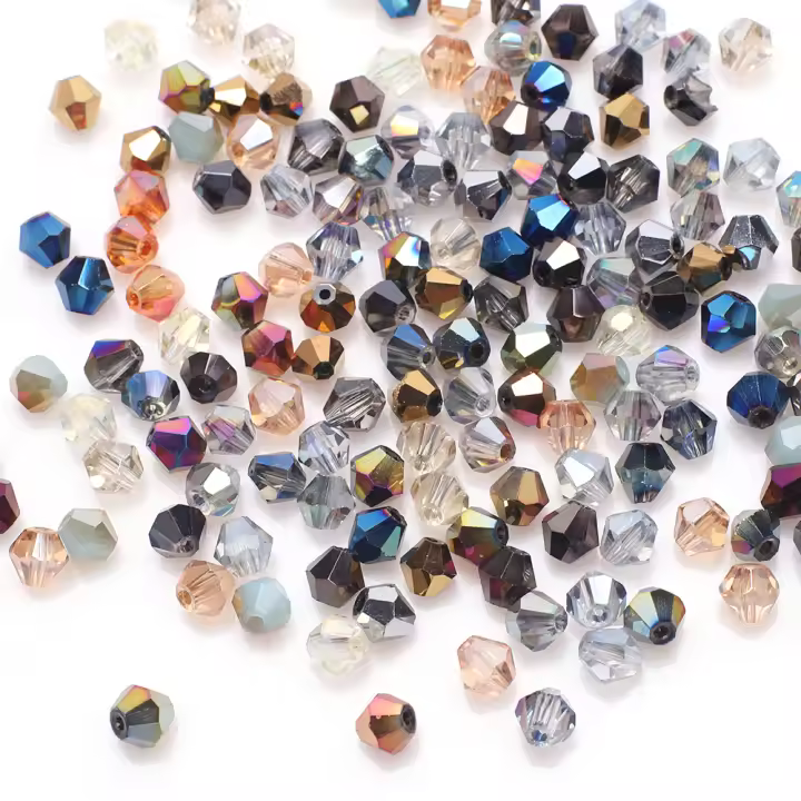 Faceted Bicone De Vidrio Czech 2 3 4 6 8mm Cuentas Sueltas Para Fabricación De Joyas Y Costura Accesorios De Negocios Al Por Mayor - 1