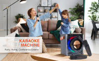 DYNASONIC B52. Karaoke con Dos microfonos. Altavoz Bluetooth Karaoke para niños. Juguete electrónico Infantil. Regalos para niños de 3 a 15 años - details 0