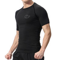 Camiseta De Compresión Para Imprimir Nube Para Hombres Camisetas De Entrenamiento En El Gimnasio Running Deportes Secado Rápido Tops Activos - details 4