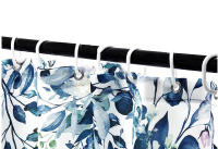 Cortina de Ducha para baño, Juego de Cortinas para Ducha de Tela Impermeable, Secado, 12 Ganchos, 180x200cm - details 4