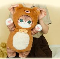 Muñeco De Peluche De Tiburón Genuino Mofusand Juguete Lindo Para Decoración De Habitación Regalo De Cumpleaños Suave Almohada Larga Para Dormir Unisex Tamaño 50cm Relleno De Algodón PP - details 6