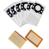 2 filtros y 6 bolsas de reposición compatibles con Karcher WD4, WD5, WD5P, WD6 Premium, WD6P, MV4, MV5 y MV6 - details 0