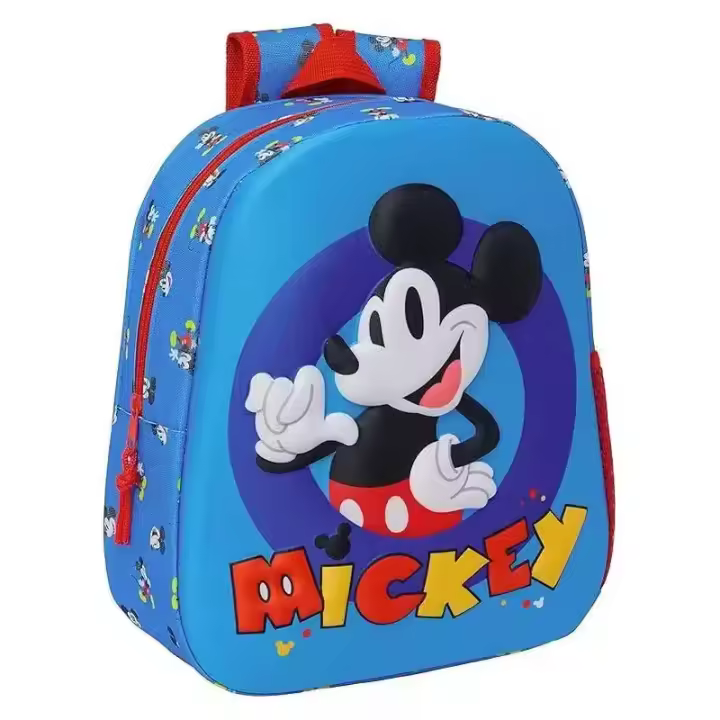 Mochila escolar Mickey Mouse 3D adaptable a carro 622450890 SAFTA - 1
