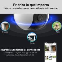 Cámara de vigilancia exterior 360º en 2K con IA. Detecta personas y vehículos, reduce puntos ciegos, activa sirena y focos ante intrusos, y ofrece visión nocturna. Seguridad total, día y noche, sin cuotas. - Ezviz - details 4
