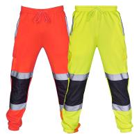 Pantalones De Seguridad Para Hombre Uniforme De Trabajo Con Rayas Reflectantes Pantalones Deportivos Sueltos Y Patchwork Tejidos De Algodón Y Lino Tipo De Tela: TWILL Secado Rápido - details 21