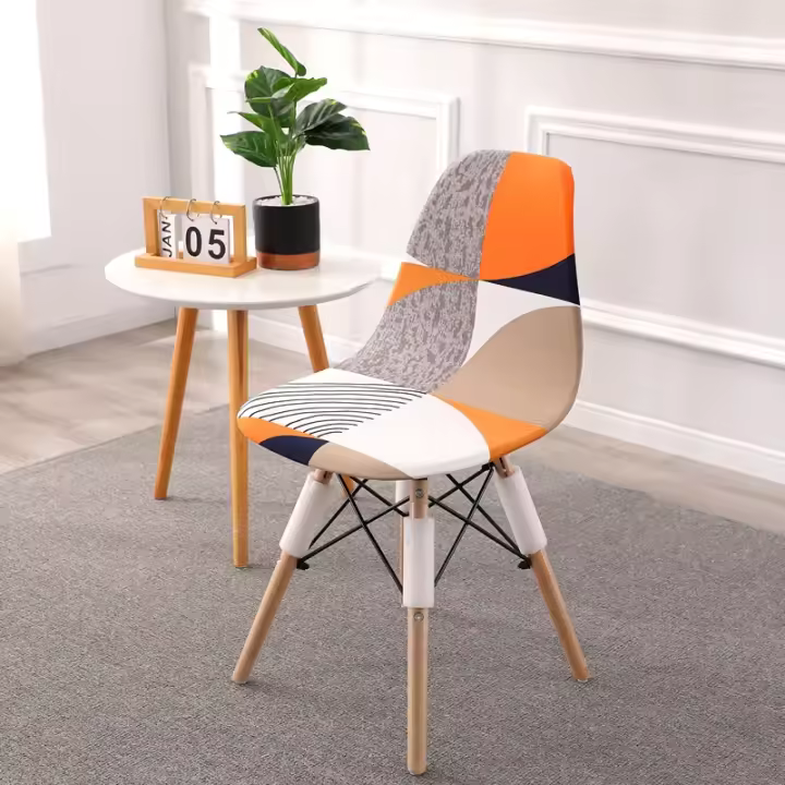 Cubierta De Silla De Concha Elástica Para Comedor Fundas Para Asiento De Muebles Removibles Sin Manos Para Banquete Hotel - 1