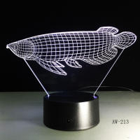 Lámpara De Escritorio LED 3D Ilusión De Avión Luz Nocturna Colorida Para Ambiente De Hogar Y Oficina Iluminación Táctil DC 5V - details 5