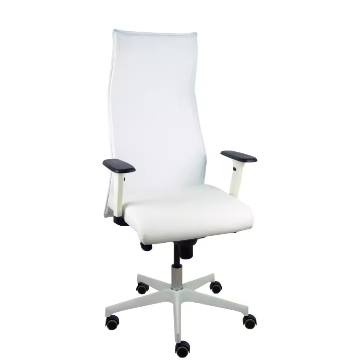 Sillón Sahuco blanco simipiel blanco - 1