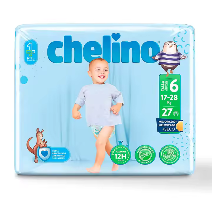 Chelino Fashion & Love Pañal T.6 17-28 Kg 27 Unidades - 1