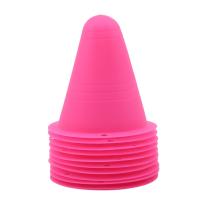 10 Pcs Marcadores De Patinaje En Ruedas Conos De Marcado Para Fútbol Equipo De Entrenamiento De Slalom Y Pila De Copa PVC - details 7