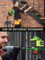 Nivel Láser 360° Self-Leveling Lfine Con 12/16 Líneas Láser Verde Herramienta Profesional Para Horizontal Y Vertical Precisión 1mm En 7m - details 2