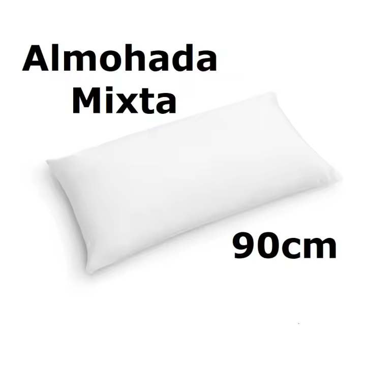 Almohada de 90cm mixta fibra, medidas (90 x 40 cm),color blanco,cm,fespu - 1
