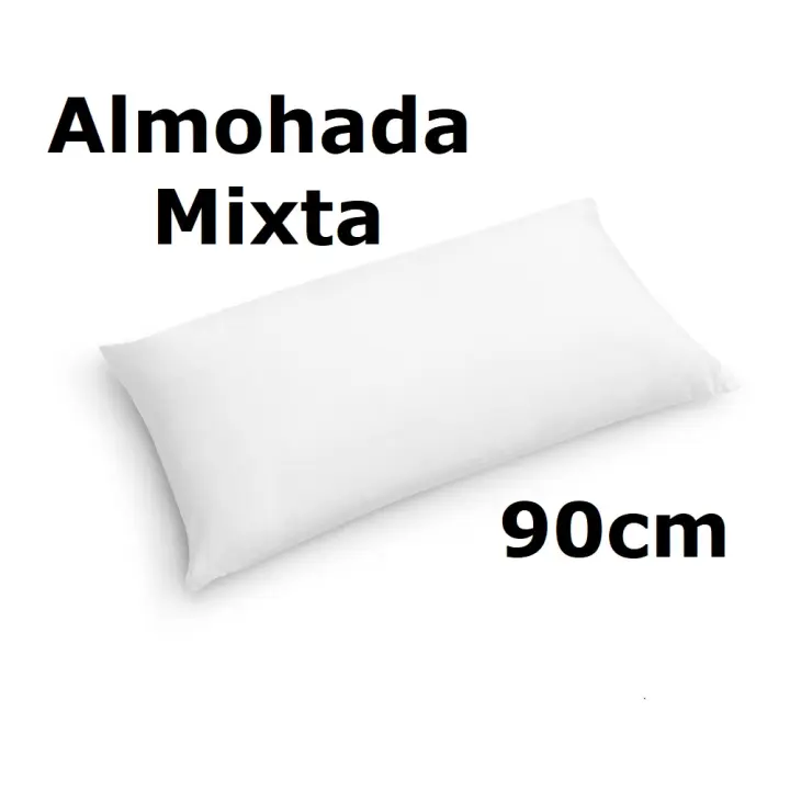 Almohada de 90cm mixta fibra, medidas (90 x 40 cm),color blanco,cm,fespu - 1