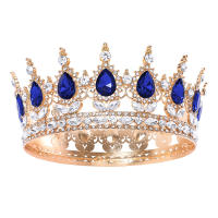 Diademas Redondas De Cristal Fashion Para Princesa Y Reina Accesorios De Cabello Para Boda Tamaño M Para Adultos - details 9