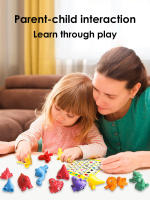 Juguete De Dinosaurio Para Niños Con Cesta De Almacenamiento Juego Educativo Montessori Aprendizaje Por Conteo Para Bebés Y Niños Pequeños - details 5