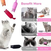 Juguete De Ratón De Algodón Para Gatos Con Sonido De Raspadura Juguete Para Morder Y Masticar Para Gatos Juguetes De Ratón De Algodón Para Gatos - details 1