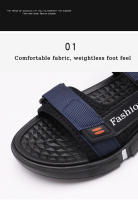 Sandalias Para Hombre Verano Comodidad Transpirable Zapatillas De Moda Antideslizantes Romanas De Calidad Buena Para Exteriores - details 3