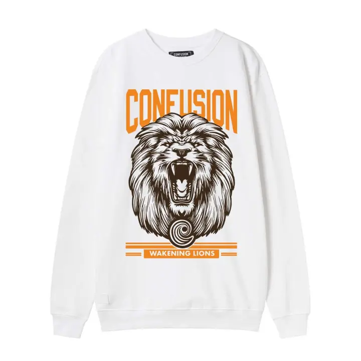 WAKENING LIONS WHITE CREWNECK - 1