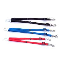 Cinturón De Seguridad Ajustable Para Mascotas Gato Y Perro Con Doble Cabeza Arnes De Coche Clip De Ancoración Para Viajes En Vehículo - details 2