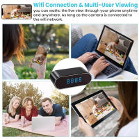 Cámara Mini Con Función De Reloj Visión Nocturna Y Batería De Almacenamiento Recargable Activada Por Movimiento/PIR Elenxs 1080P Full-HD - details 1
