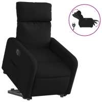 vidaXL Sillón eléctrico reclinable elevable de tela Gris claro, Gris oscuro, Negro Sillon Dormitorio Sillon Comodos Silla Relax Sillón Sofá - details 3