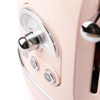 "Tostadora Retro LP de 2 Ranuras con Control de Tostado Ajustable - Diseño Vintage y Moderno para tu Cocina" - details 2