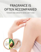Crema exfoliante para el cuerpo, crema exfoliante para el cuerpo de madera ligera 100g, color de piel brillante, hidratante e hidratante, limpieza de poros, creación de piel sedosa y suave - details 2