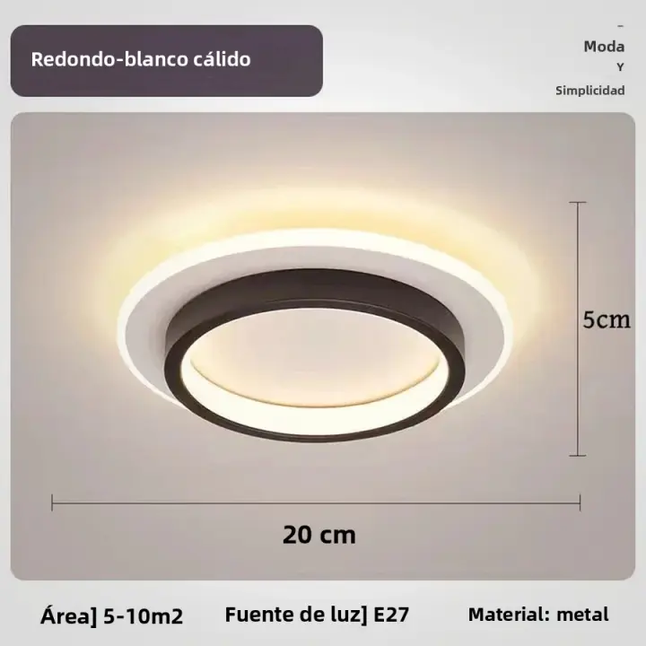 Lámpara De Techo Moderna De Metal LED Para Pasillo Y Escalera Decorativa De Lujo Creativa En Oro Instalación Suelta Fuente De Alimentación AC 220V - 1