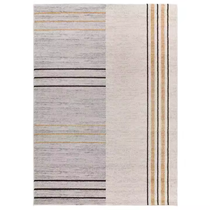 Alfombra interior diseño geométrico en gris y beige - CRAFT 12936 | 80x150, 133x190, 160x230, 200x290 cm - 1