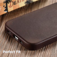 Funda de cuero genuine suave para iPhone 14 Pro Max, Funda de negocios de calidad para iPhone 15 Pro Max, Carga magnética, Funda trasera de teléfono - details 4