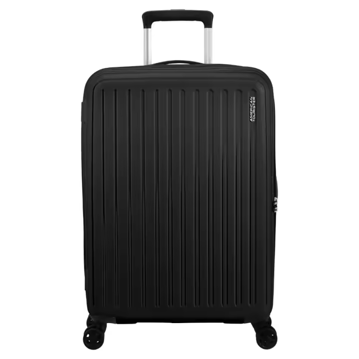 Maleta Mediana Azul American Tourister Rejoy Spinner 68cm Navy Blue Resistente - 1