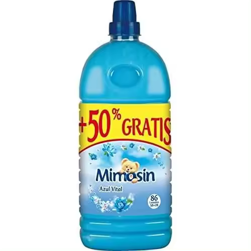 Mimosin Suavizante Azul Vital 86 Lavados 1.74L: Suavizante Mimosin Azul Vital para una suavidad y frescura duraderas en tu ropa. - 1
