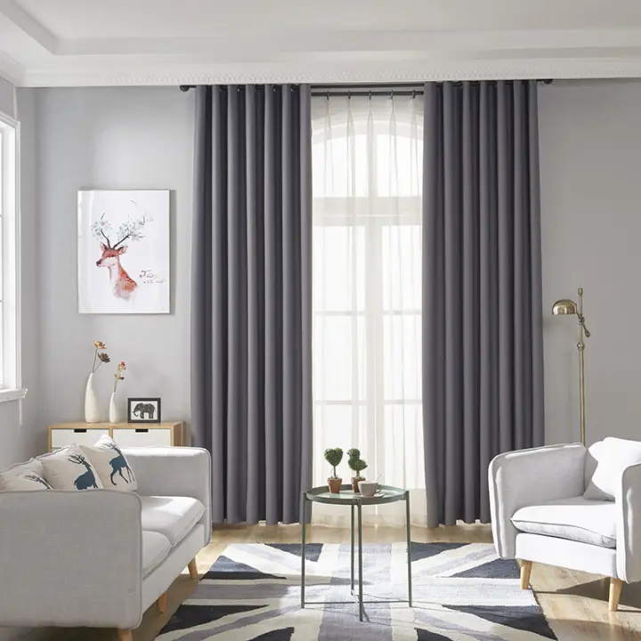 Cortinas de bloqueo de luz negras para dormitorio y sala de estar, 1 panel 100% poliéster con aislamiento de respaldo negro (varios colores) - 1