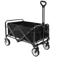 ORION91 Carro Plegable Playa Jardín Casa Almacén 4 Ruedas 92 x 73 x 45 cm Soporta 75Kg Negro - SpazioLuzio - details 0