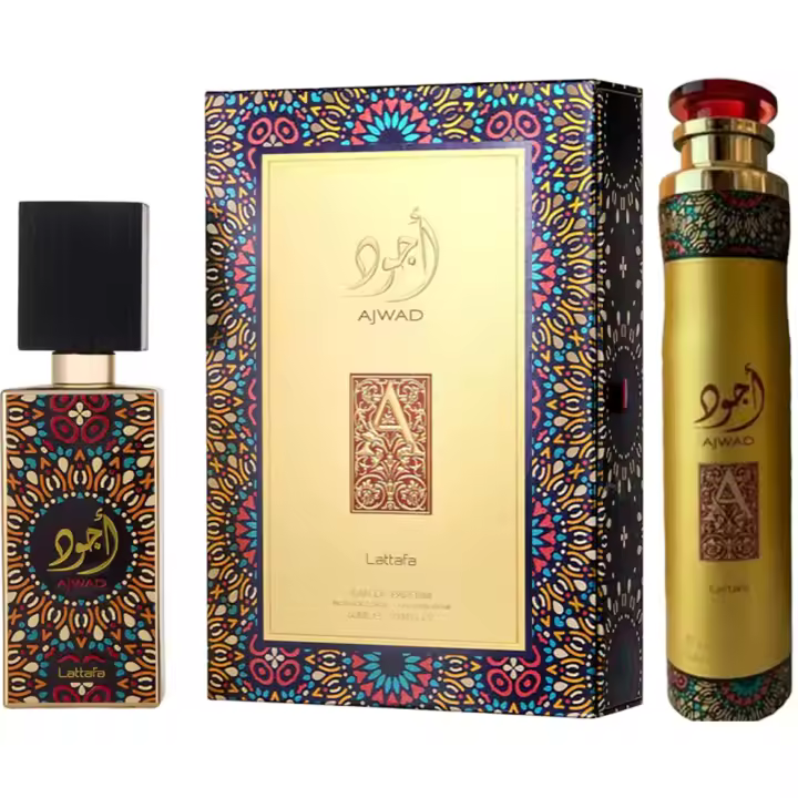 AJWAD perfume + ambientador KIT lattafa EAU mujer (ORIGINAL) perfume 60ML ambientador 300 ML - 1