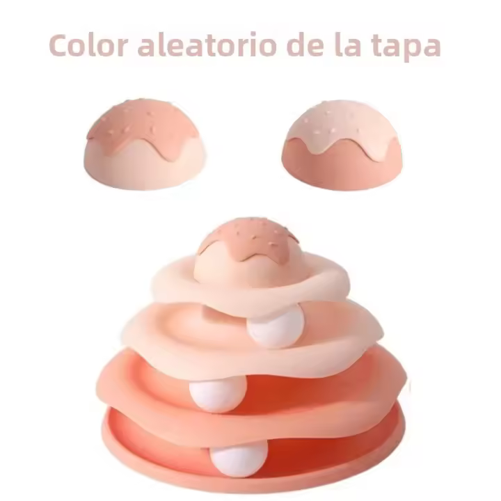 Juguete Inteligente Para Gatos Torre De Juego Con Tunnel Y Rota Plataforma De Juego Divertido Para Entrenamiento De Inteligencia Accesorios Para Mascotas - 1