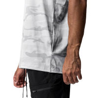 Camiseta De Hombre De Talla Grande Con Manga Corta En Negro Y Malla Fitness Camuflaje Ropa De Gimnasio Suelta Y Confortable Para Verano - details 8