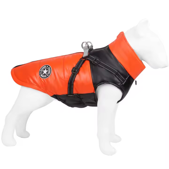 Chaqueta De Algodón Para Perros Grasa Horneada Brillante Capa Exterior Impermeable Antideslizante Tallas S M L XL 2XL Para Todas Las Géneros - 1