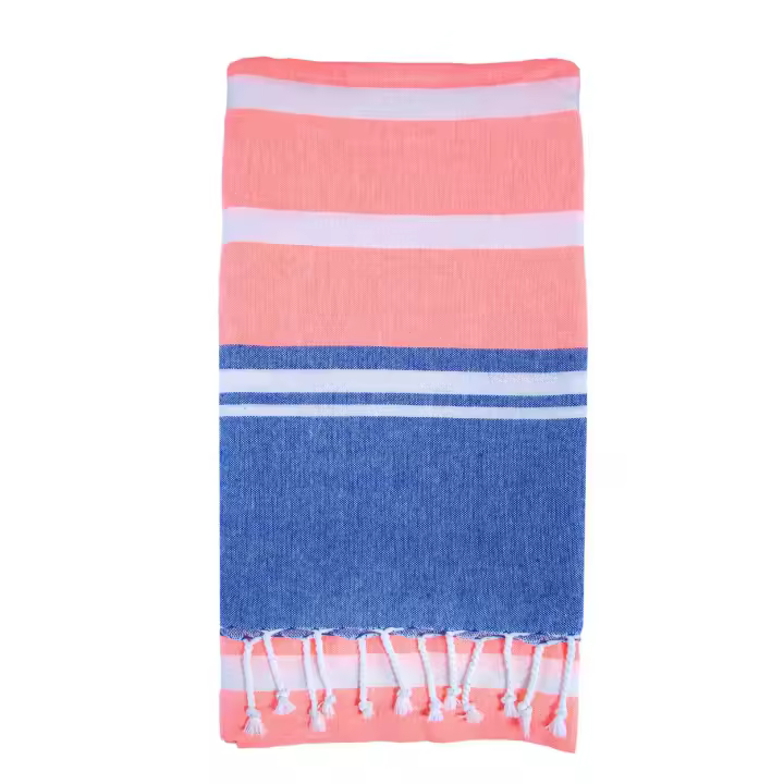 SUN & SURF Fouta de Playa Individual 100% Algodón 90x170 cm - Toalla Ligera y Versátil Tipo Pareo - 1